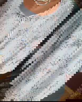 BLUZA MARCK @SPENCER MARIME 14,BUMBAC SI MATASE NATURALA