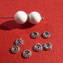 Disc subtire zimtat din argint .925 partial antichizat aprox 5x1 mm