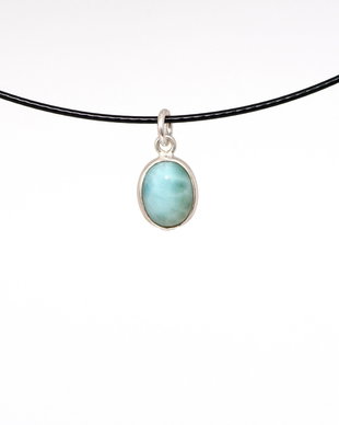 Pandantiv larimar in montura din argint 925