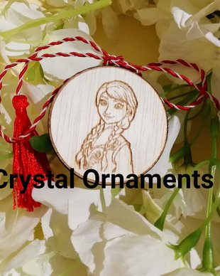 Martisor din lemn Frozen