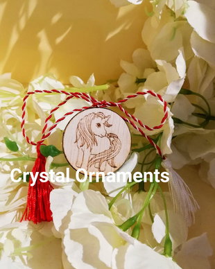 Martisor din lemn Unicorn