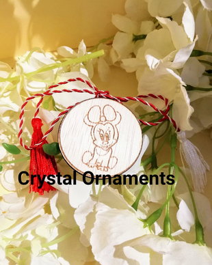 Martisor din lemn Baby Minnie