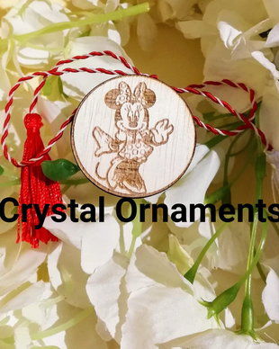 Martisor din lemn Minnie