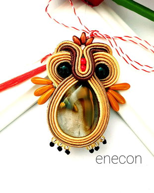 Martisor bufnita,  Brosa soutache
