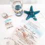 Invitatie in sticla tema marina