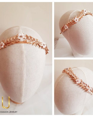Diadema/Tiara mireasa "Royal  Rose-Gold"