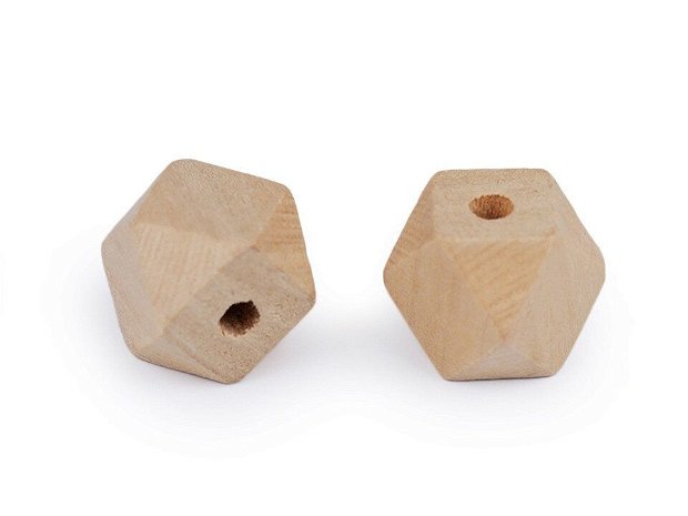 Margele din lemn natur 15X 19 mm, 10 buc/set- 340130