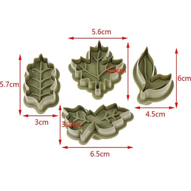 Set 4 forme de frunze