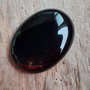 Cabochon agata neagra, 40x30 mm