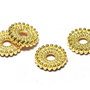 Distantier metalic, auriu, 10x2 mm