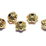 Distantier metalic, auriu antichizat, 7x5.5 mm