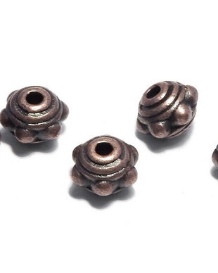 Distantier metalic, cupru, 7x5.5 mm
