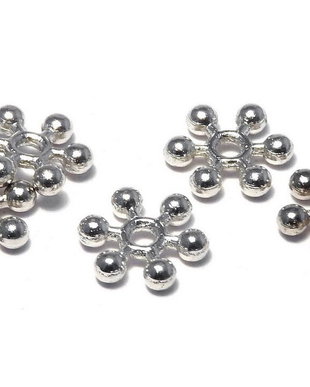 Distantier metalic, platina, 7x2 mm