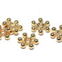 Distantier metalic, auriu, 7x2 mm