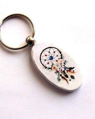 breloc pe lemn Dreamcatcher 38653
