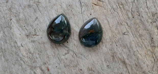 Cabochon agata indiana, 20x15 mm (2 buc) - REZERVAT