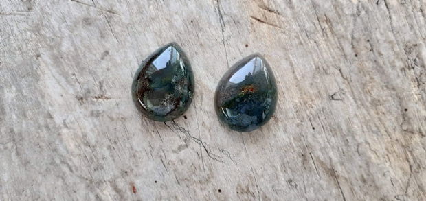 Cabochon agata indiana, 20x15 mm (2 buc) - REZERVAT