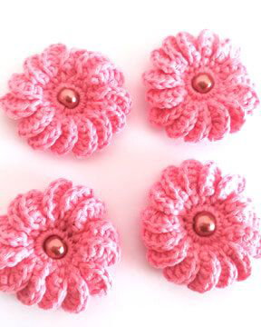 Lot floricele crosetate manual