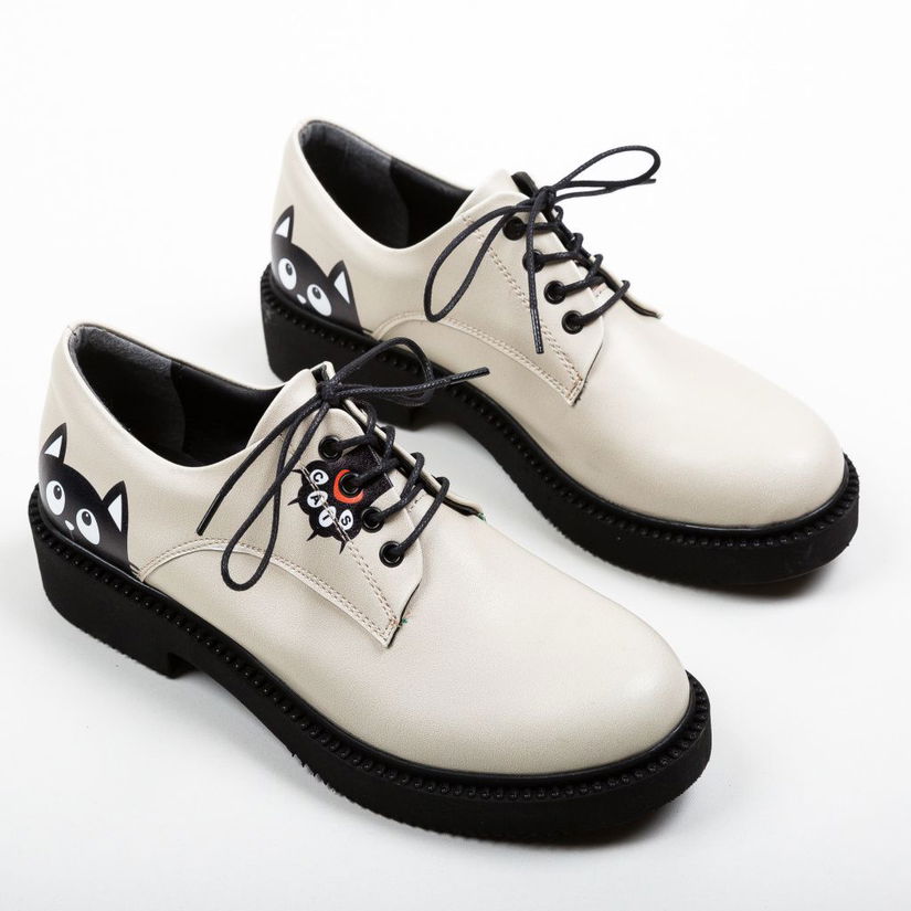 Pantofi Casual Cats Bej 2