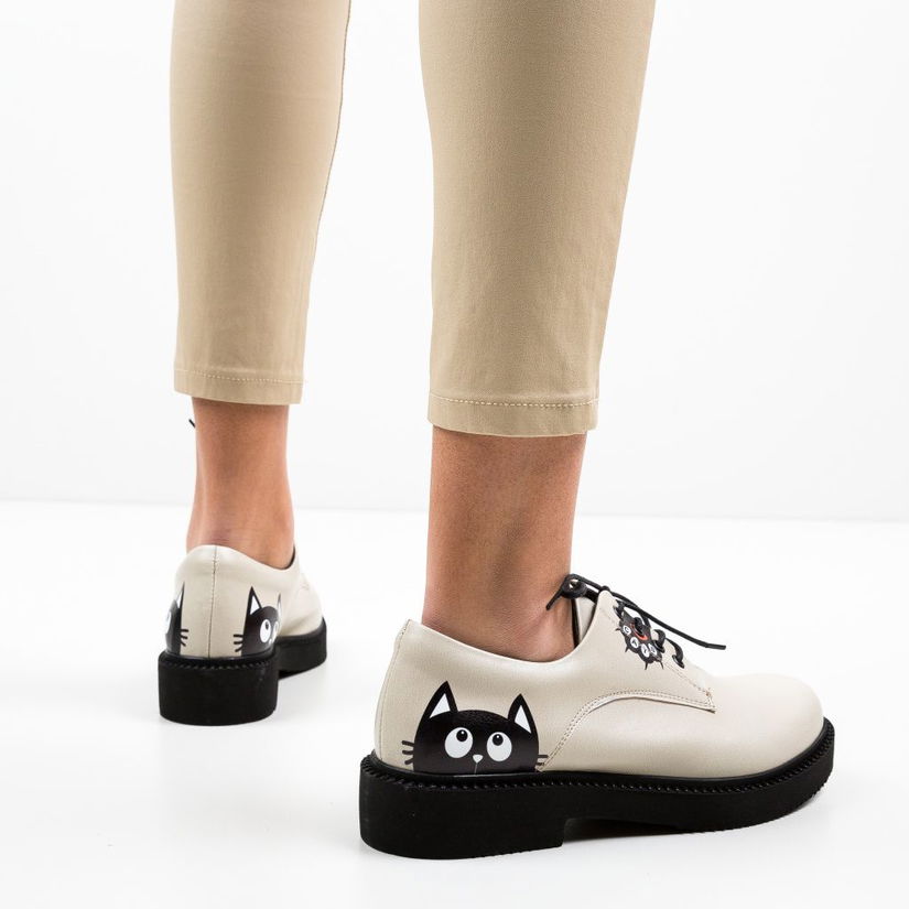 Pantofi Casual Cats Bej 2