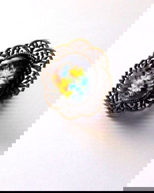 Inel cu model floral 38129