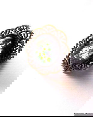 Inel cu model floral 38138