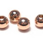 Distantier din alama, rose gold, 3 mm