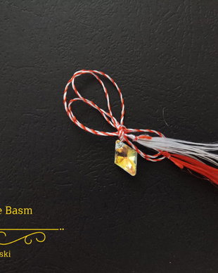 Pandantiv Swarovski crystal AB romb 14mm