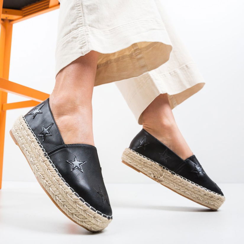 Espadrile Aerio Negre