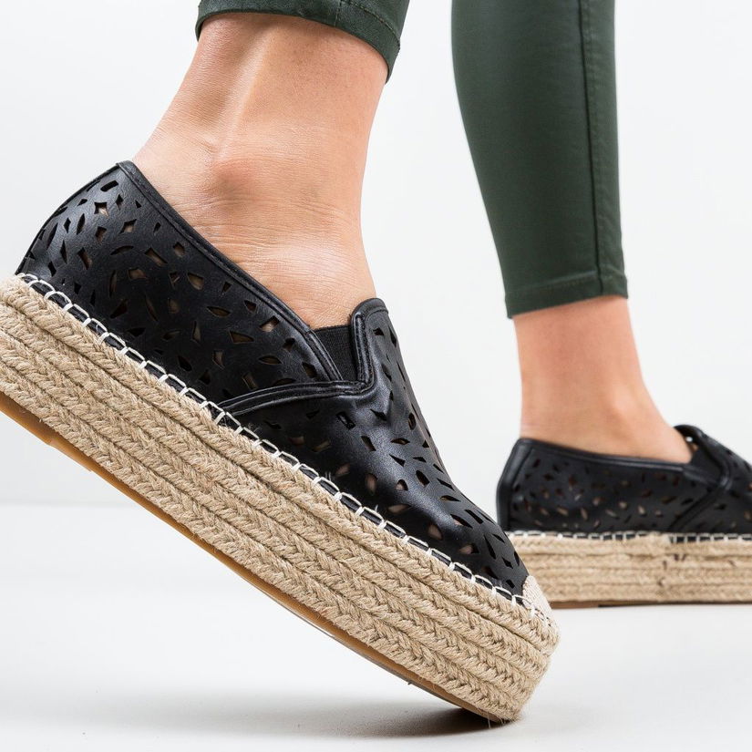 Espadrile Aroq Negre