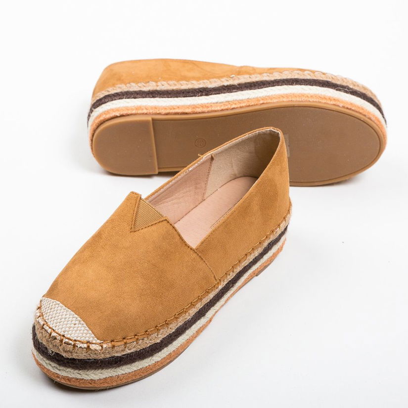 Espadrile Akity Camel