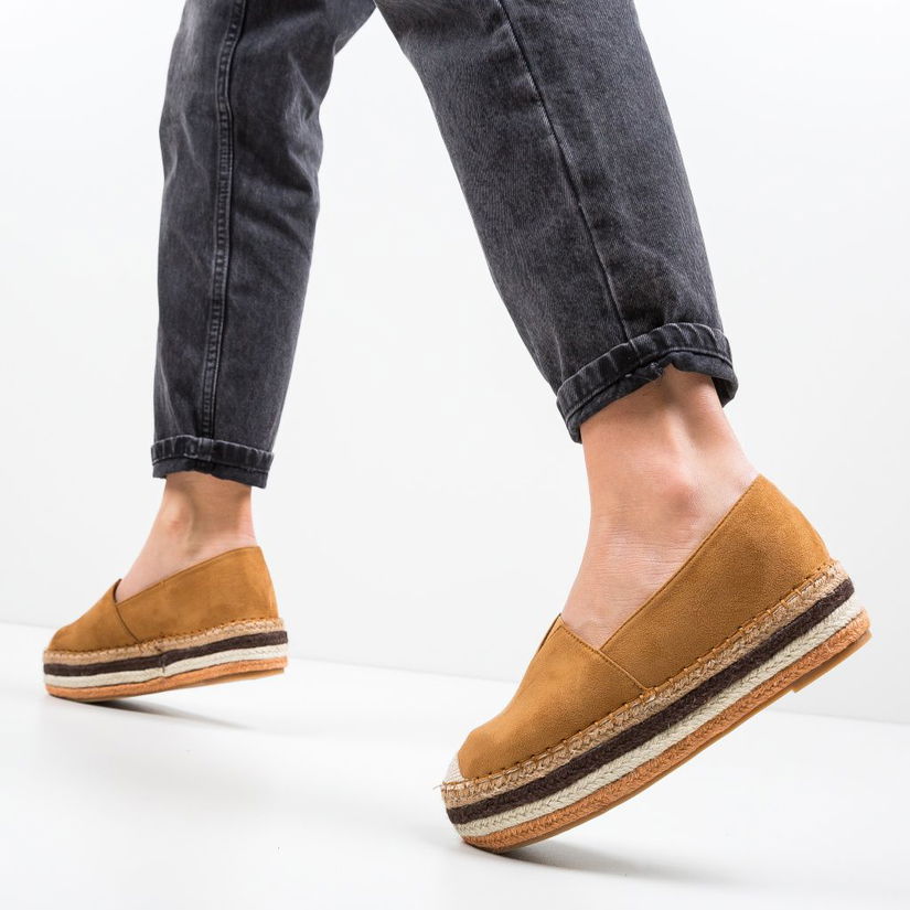 Espadrile Akity Camel