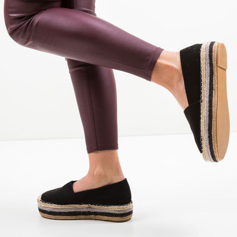 Espadrile Akity Negre