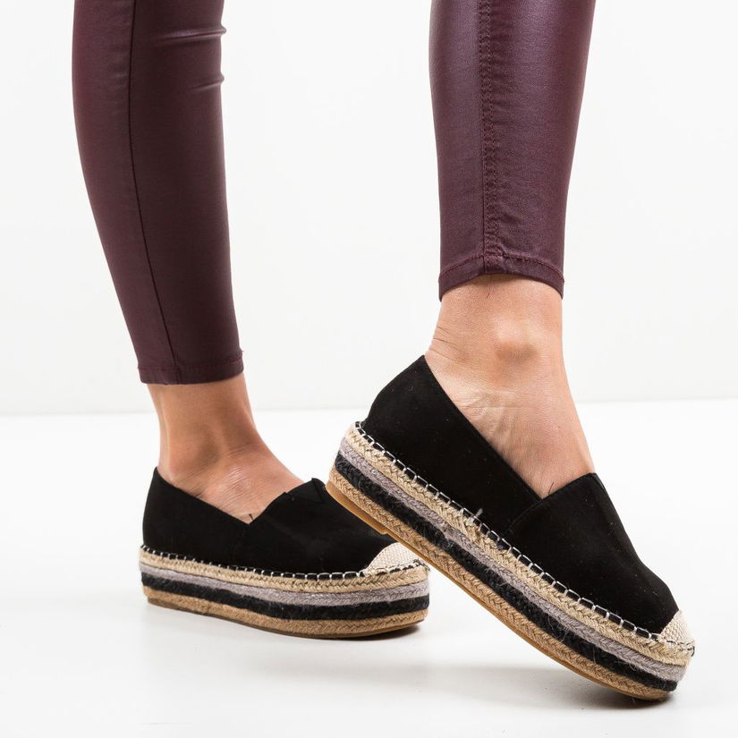 Espadrile Akity Negre