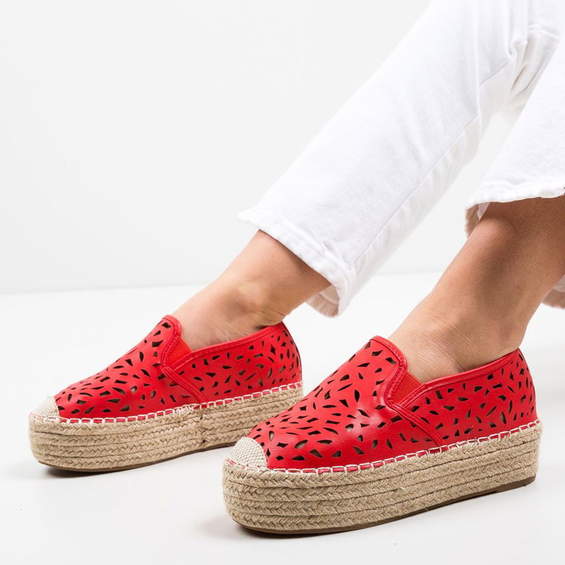 Espadrile Aroq Rosii