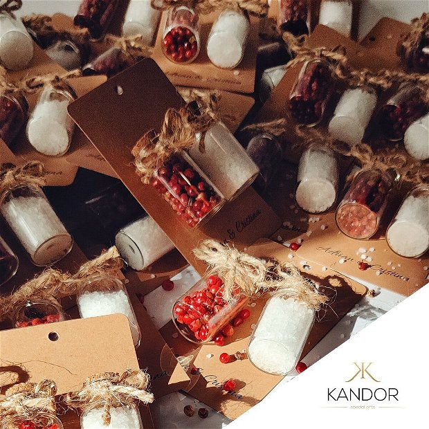 Mărturii sare şi piper, Kandor Special Gifts, handmade
