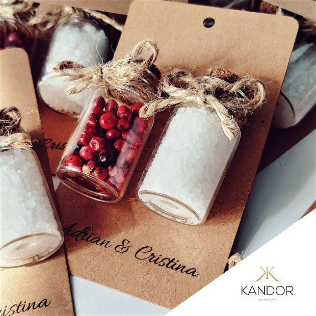 Mărturii sare şi piper, Kandor Special Gifts, handmade