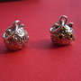 Cap de pisica - pandantiv din argint .925 antichizat aprox 10x12.5x21 mm (cu anoul)