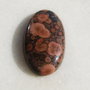 Cabochon popee jasper (INDIA - lucrat manual) aprox 37x20x6.5 mm