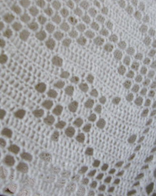 Cuvertura pat-dantela bumbac