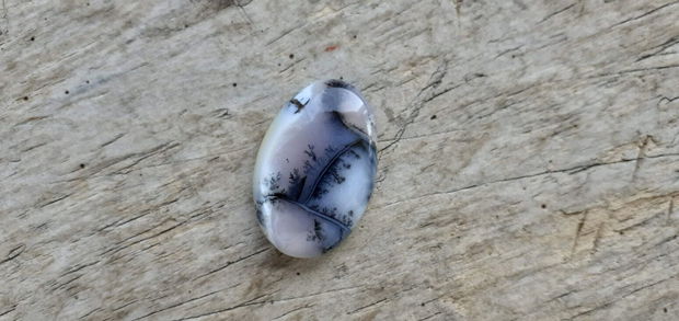 Cabochon opal dendritic, 30x20 mm