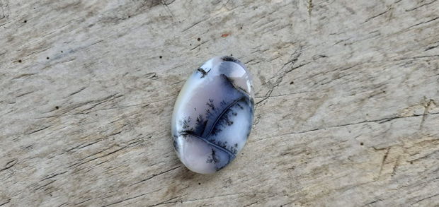 Cabochon opal dendritic, 30x20 mm