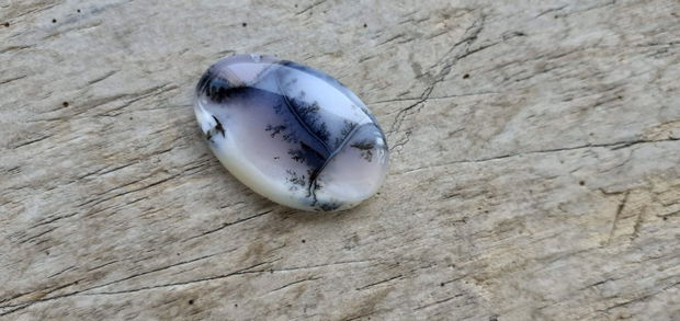 Cabochon opal dendritic, 30x20 mm