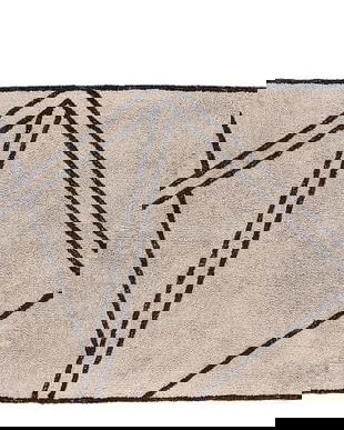 Covor tesut din bumbac Nature 340831 Bej / Negru, 120 x 180 cm, Villa Collection