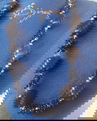 COLIER ELEGANT SUPERB VINTAGE ONIX