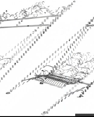 Balansoar din fier forjat antik white