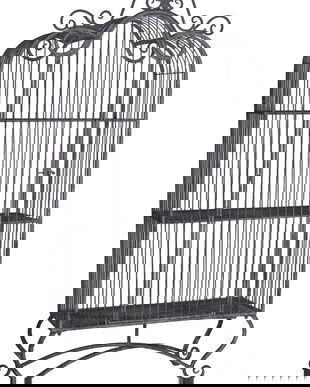 Dulap mare din fier forjat antik grey