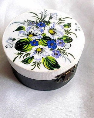 Cutie din lemn rotunda 38693