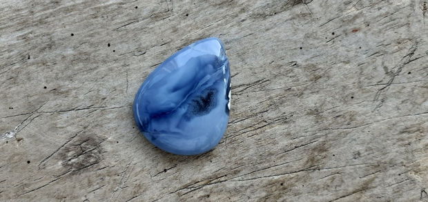 Cabochon opal albastru, 38x29 mm