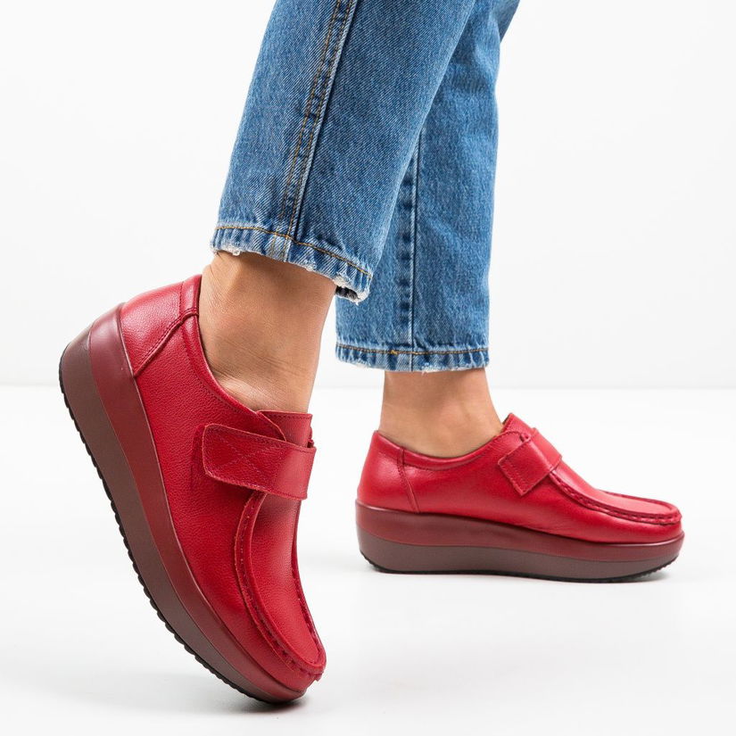 Pantofi Casual Groma Rosii